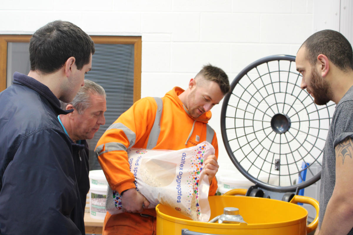 A training session with us